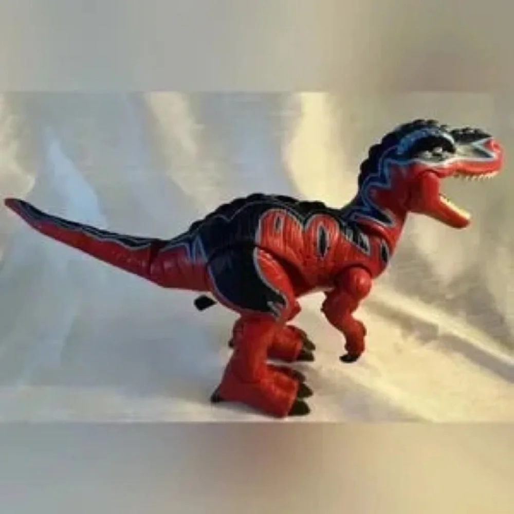 Red and Black Wind-Up Dinosaur Toy - Kids Toys
